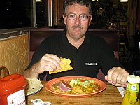 USA - Albuquerque NM - Garcia's Cafe Mixed New Mexican Meal (24 Apr 2009)